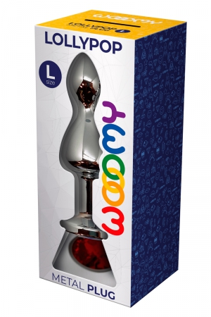 Plug bijou Lollypop rouge L - Wooomy – Image 2