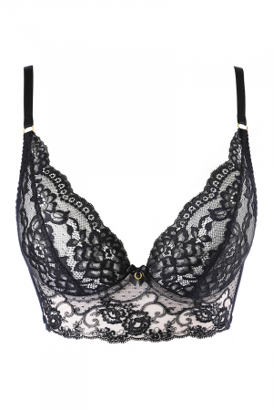 Soutien-gorge bustier noir V-10511 - Axami – Image 4