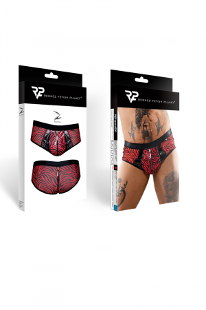 Shorty à zip en tulle zébré - Regnes – Image 2