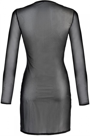 Robe tulle noir V-10639 - Axami – Image 4