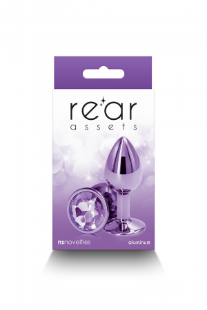 Plug bijou aluminium chromé violet S – Image 2