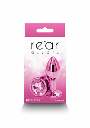 Plug bijou aluminium chromé rose S – Image 2
