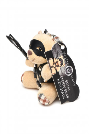 Porte-clés Teddy Bear BDSM avec martinet – Image 4