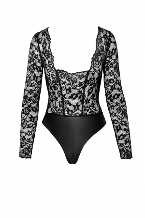 Body Psyché F296 wetlook et dentelle – Image 2