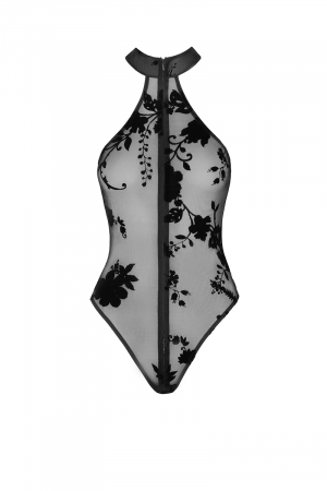 Body zippé Ego F314 tulle floqué – Image 4