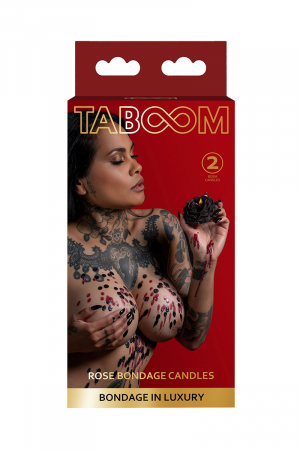Set 2 bougies rose Bondage - Taboom – Image 2