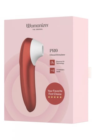 Stimulateur clitoridien Womanizer Pro rouge – Image 2