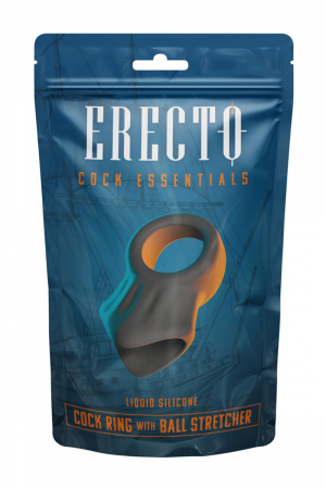 Cock Ring avec Ball Stretcher liquid silicone - Erecto – Image 2
