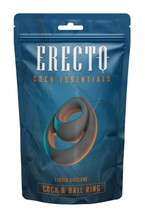 Double Cock & Ball Ring liquid silicone - Erecto – Image 2