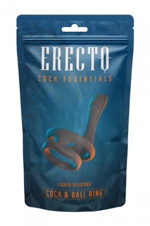 Cock & Ball Ring liquid silicone avec écarteur de périnée - Erecto – Image 2