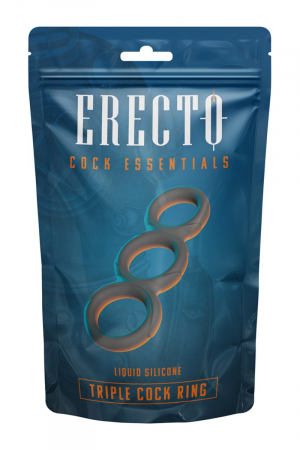Triple Cock Ring liquid silicone - Erecto – Image 2