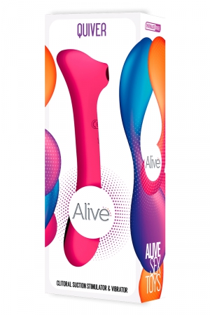 Double stimulateur Quiver rose – Image 2