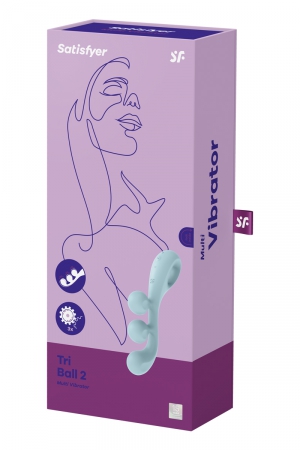 Multi-vibromasseur Tri Ball 2 bleu - Satisfyer – Image 2