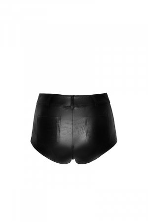 Short échancré F318 wetlook effet croco – Image 2