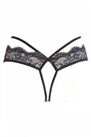 String dentelle Noir V-10368 - Axami – Image 2