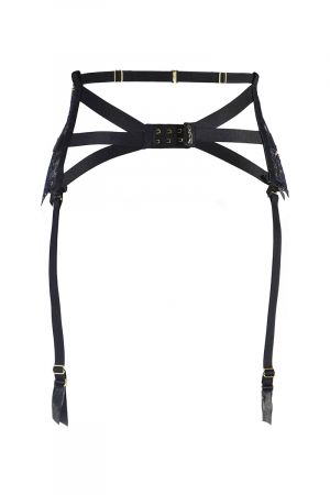 Porte-jarretelles dentelle Noir V-10362 - Axami – Image 2
