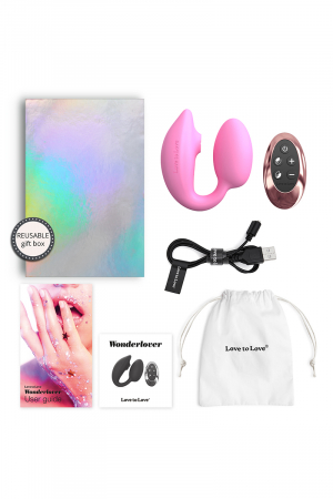 Double stimulateur Wonderlover rose - Love to Love – Image 2