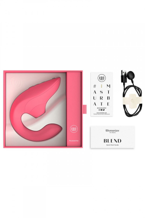 Double stimulateur Womanizer Blend rose éclatant – Image 2