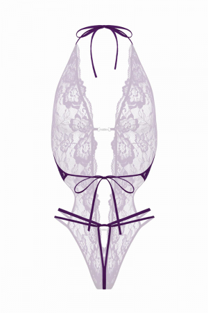 Body string ouvert Renee violet - Christine – Image 2