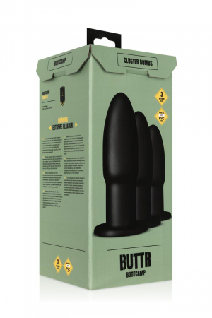 Kit entrainement anal 3 plugs Cluster Bombs - Buttr – Image 2