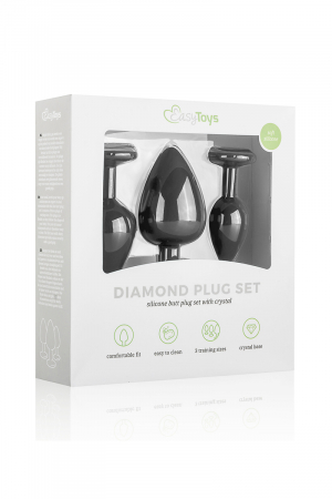 Kit entrainement 3 Butt plugs noir - Easy Toys – Image 2