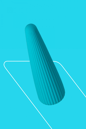 Vibro rechargeable IcyCone bleu - FairyGasm – Image 2