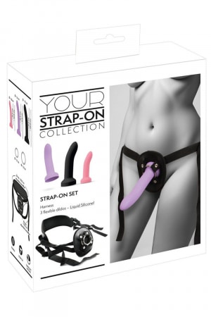 Gode ceinture avec 3 dildos inclus - You2Toys – Image 2