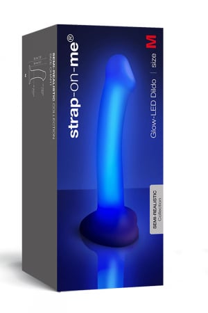 Dildo lumineux violet - Strap-On-Me – Image 2