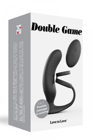 Stimulateur de prostate + cockring Double game – Image 2