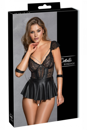 Ensemble 3 pièces lingerie Fetish - Cotelli Bondage – Image 2