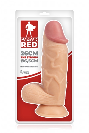 Gode XXL The Strong 26 x 6,5 cm - Captain Red – Image 2