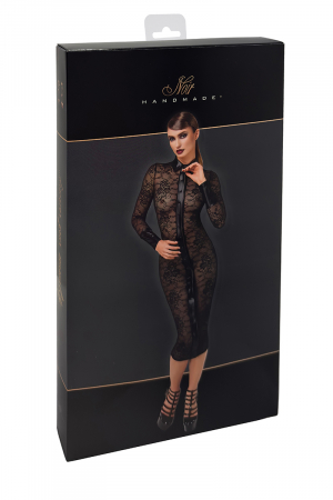 Robe fourreau Noirelle F376 - Noir Handmade – Image 2