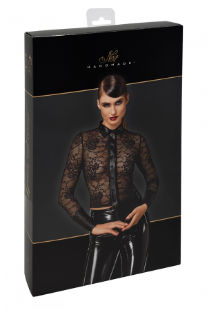 Chemise dentelle Noirelle F377 - Noir Handmade – Image 2