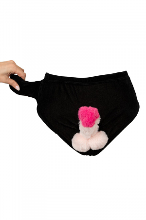 Slip avec pénis en peluche mobile – Image 2