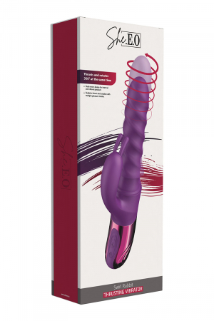 Vibro Swirl Rabbit Thrusting Vibrator - She.E.O – Image 2