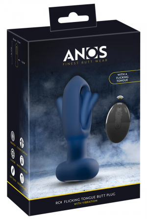 Plug anal vibrant avec langue oscillante - Anos – Image 2