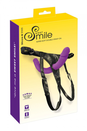 Double Strap-On ultra doux - Sweet Smile – Image 2