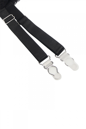 Porte-jarretelles et string Noir - Litolu Lingerie – Image 2