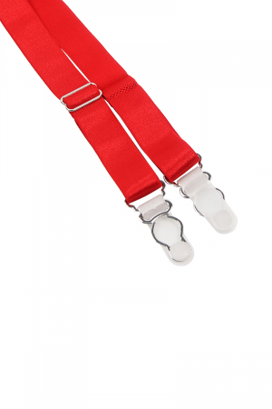 Porte-jarretelles et string Rouge - Litolu Lingerie – Image 2