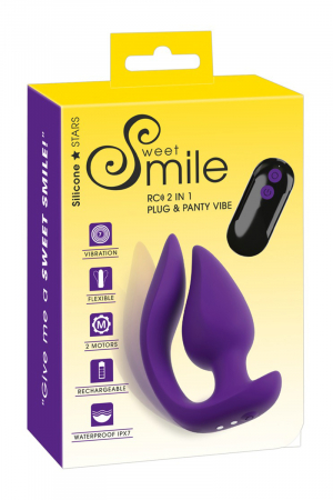 Plug et stimulateur externe vibrant 2 en 1 - Sweet Smile – Image 2