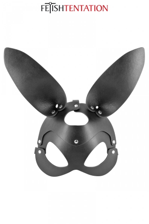 Masque bunny simili cuir réglable - Fetish Tentation