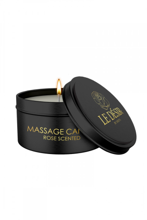 Bougie de massage érotique rose 100g - Le Désir