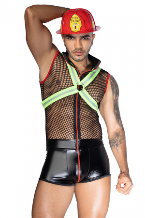 Costume pompier sexy 3 pièces - J lingerie